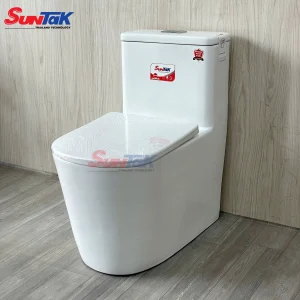 Bồn Cầu 1 Khối Trắng Nắp UF Cao Cấp ST-84 - Suntak.vn