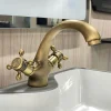 Vòi Lavabo Nóng Lạnh Đồng Thau Mờ Cao Cấp ST-VLBNL5275 - Suntak.vn