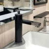 Vòi Lavabo Nóng Lạnh Đầu Vòi Xoay 360 Độ Sơn Tĩnh Điện Đen ST-VLBNL5276 - Suntak.vn